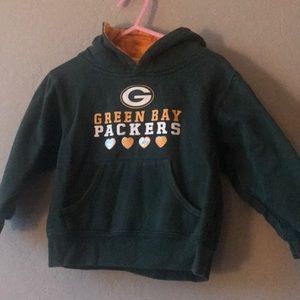 Girls Greenbay Packer pullover hoodie 3T